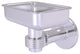 Continental Wall Mount Soap Dish Holder With Groovy Accents, Satin Chrome