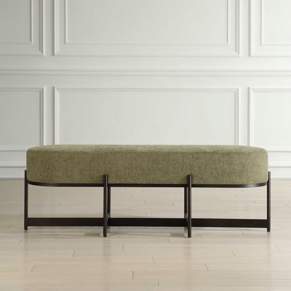 Uttermost Merino Moss Fabric Bench