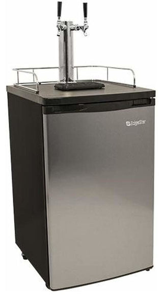 EdgeStar KC2000TWIN 20"W Dual Tap Kegerator for Full Size Kegs - Stainless