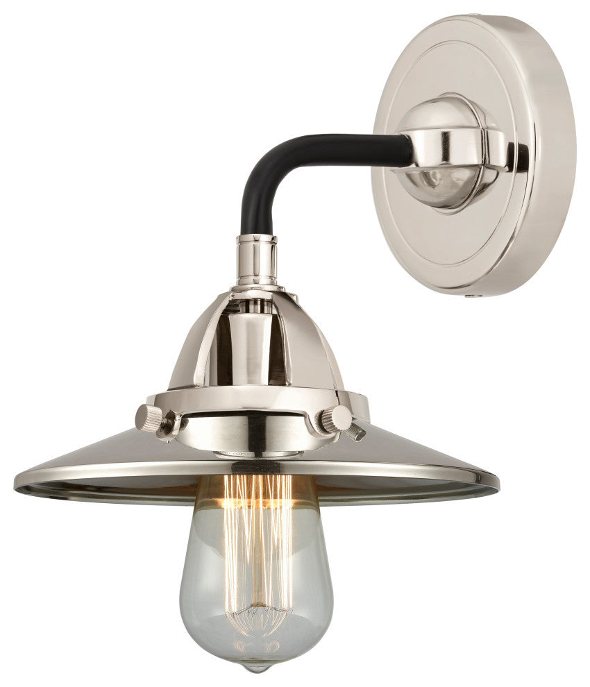 INNOVATIONS 288-1W-BPN-M1-PN 1-Light Sconce Black Polished Nickel