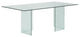Casabianca Home Miami Clear Glass Dining Table