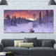 Finnish Lapland Trees in Winter, Landscape Canvas Art Print, 60"x28"