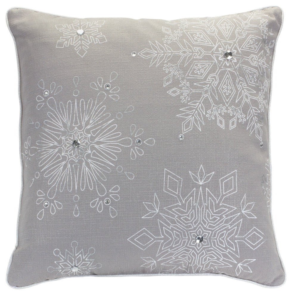 Snowflake Pillow, 2-Piece Set