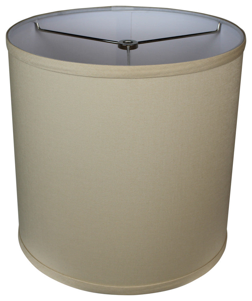 Fenchel Shades 11"x11"x11" Spider Attachment, Drum Lamp Shade, Linen Khaki