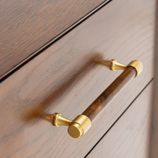 Safavieh Justice 2 Drawer Nightstand Walnut