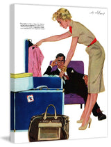 "Crowded Honeymoon" Painting Print on Wrapped Canvas