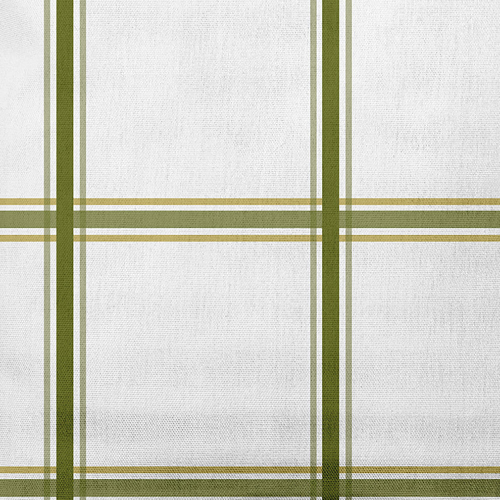 20" x 20" Geometric Indoor/Outdoor Polyester Throw Pillow, Olive