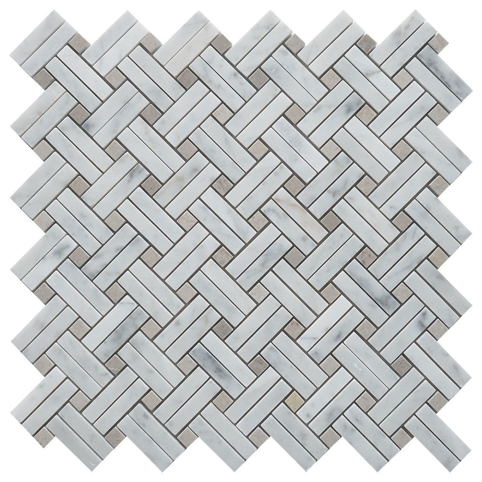11"x11" Knot Collection, Basket, Strip+Square, Polished, Set of 5