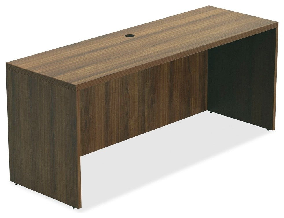 Lorell Chateau Series Walnut Laminate Credenza, 59"x23.6"x30"