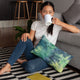 Plutus Northern Lights Faux Fur Luxury Throw Pillow, 16" x 16"