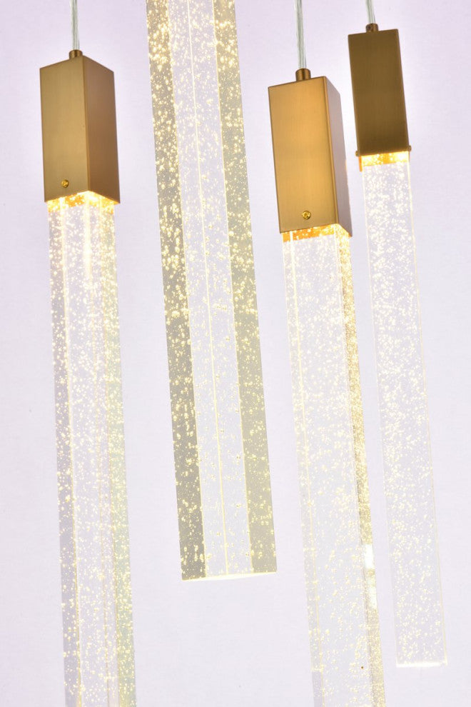 Weston 25 Light Pendant in Satin Gold