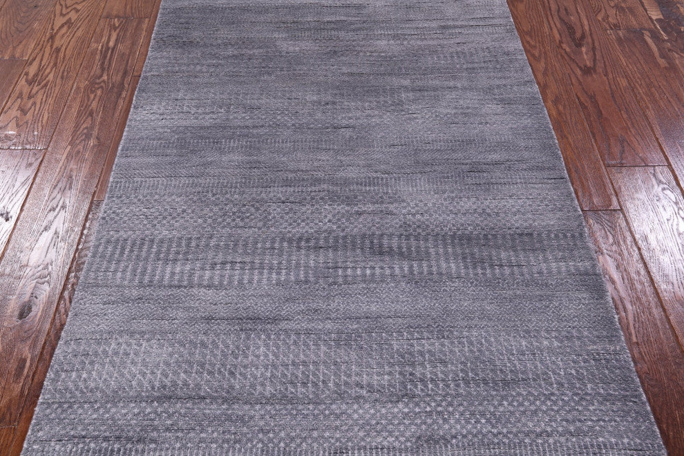 3' 0" X 5' 0" Wool and Silk Handmade Savannah Grass Rug Q11526