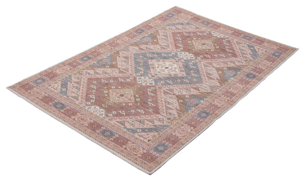 Afshar Vintage Tribal Area Rug, Beige, 7'8"x10'0"