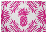 Pineapple Leaves Spring Chenille Rug, Orchid, 5'x7'