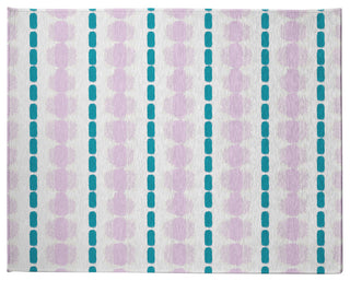 Watercolor Stripe Spring Chenille Rug, Purple-Blue, 8'x10'