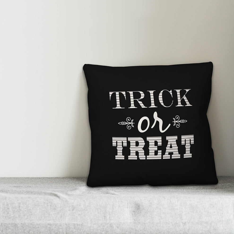 Trick or Treat 18"x18" Throw Pillow Cover