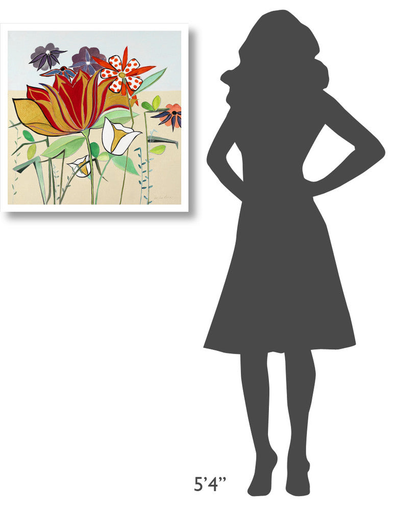 "Beautiful Day" Digital Paper Print by Joan Elan Davis, 26"x26"