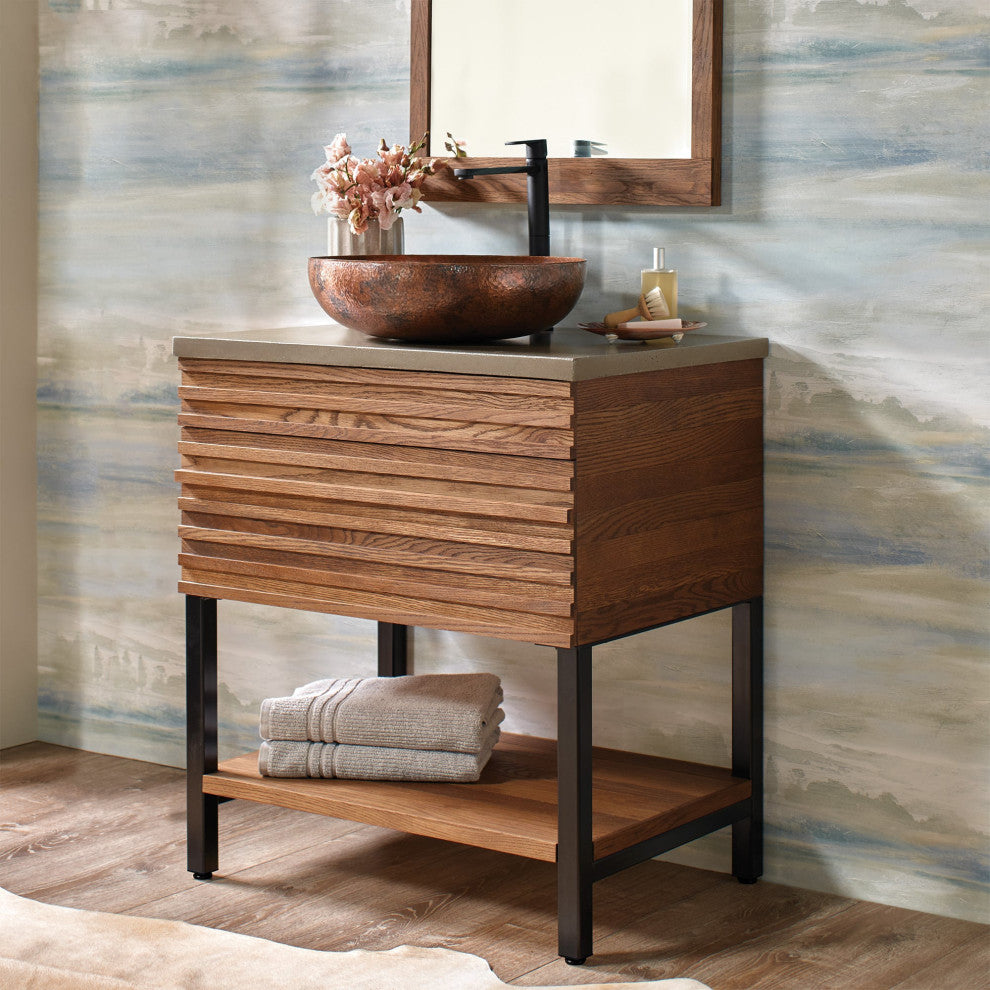 Winemaker 30" Vanity, Cask Oak