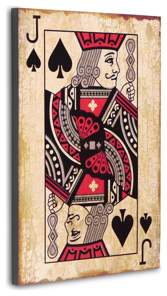 "Jack of Spades" Wall Sign, 23"x15"