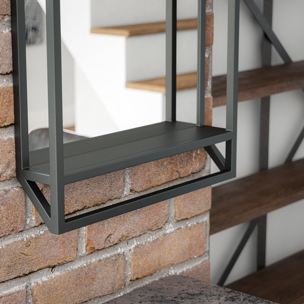 Kenroy 60682BL Mirror, Ryker Collection, Matte Black Finish