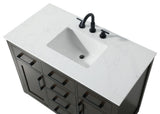Home Living 42" Single Bathroom Vanity, Mocha Brown