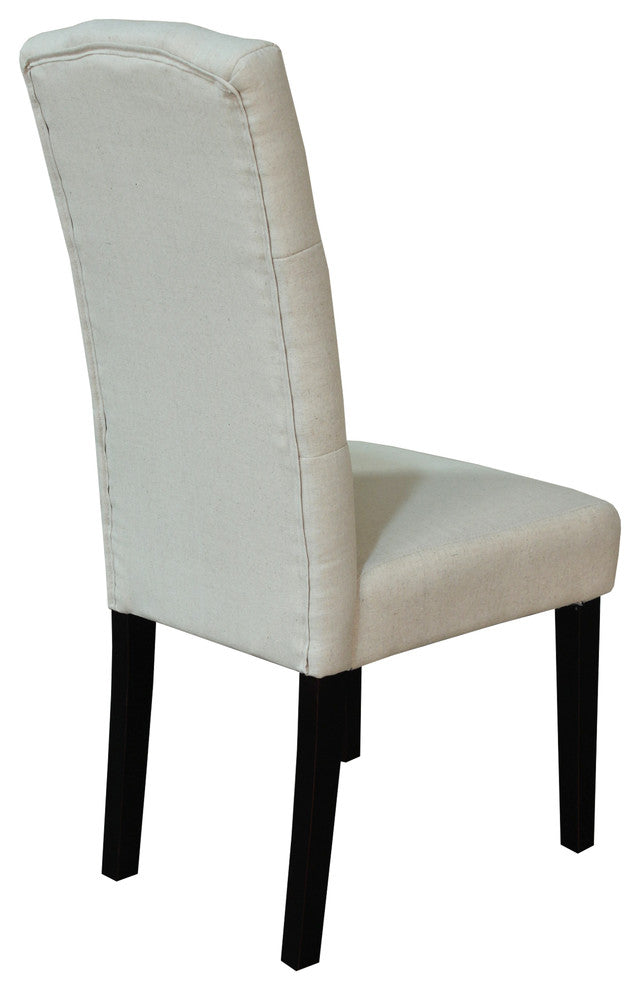 Princeton Upholstered Linen Dining Chairs, Set of 2