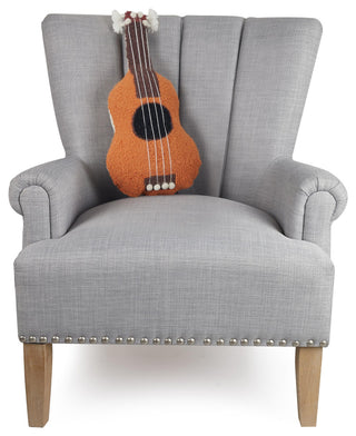 Uke WithPom Poms and Tassesl Shaped Hook Pillow