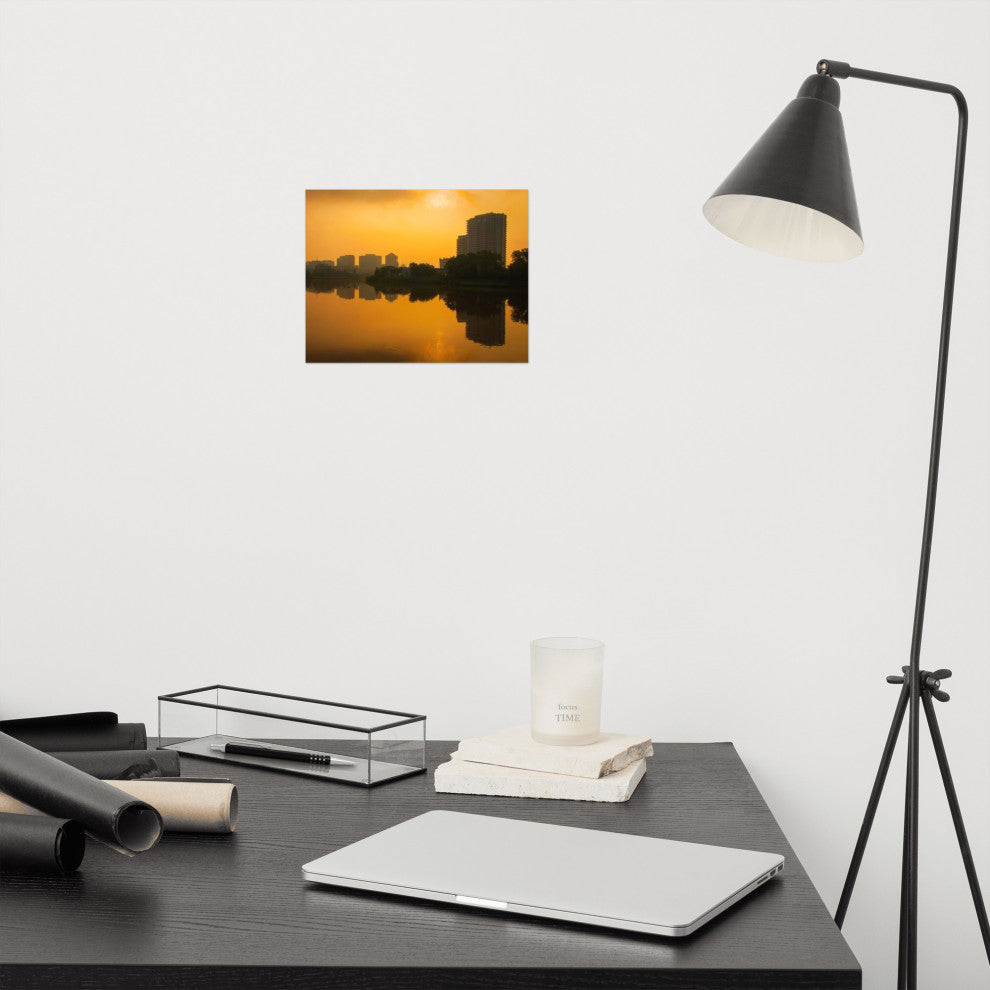 Wilmington at Sunrise Urban Landscape Photo Unframed Wall Art Print, 8" X 10"