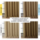 Faux Linen Darkening Curtain Single Panel, Butterscotch, 50"x96"