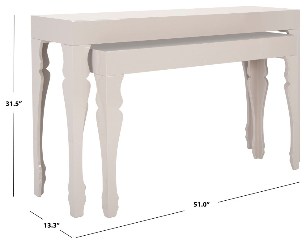 Safavieh Beth Lacquer Console, Taupe