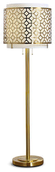 MELROSE Metal Lamp, Antique Brass, 61"