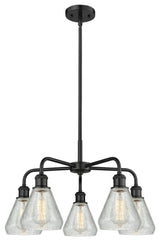 Innovations Conesus 5 24" Chandelier Matte Black