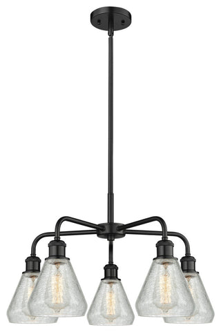 Innovations Conesus 5 24" Chandelier Matte Black