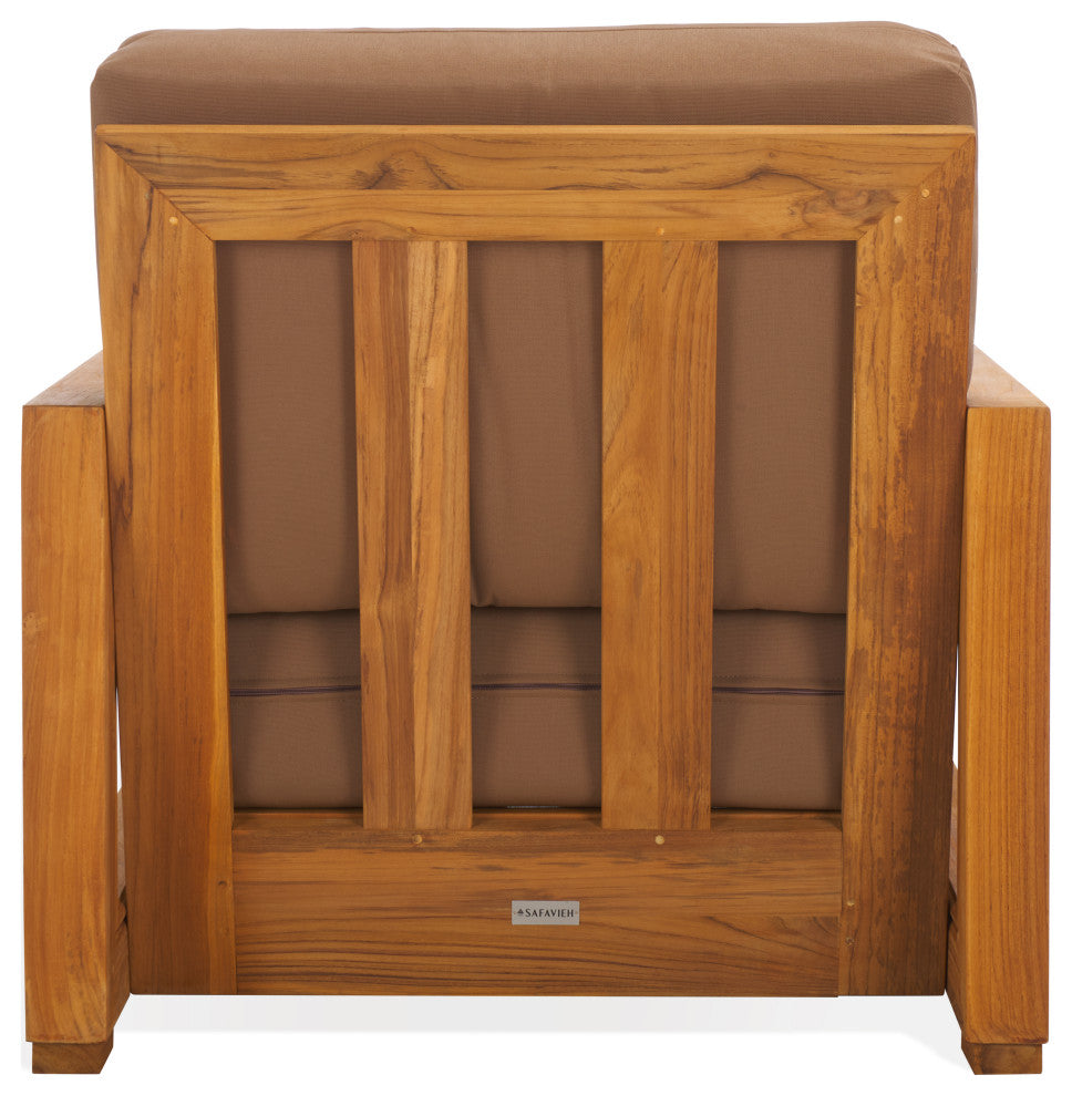 Safavieh Couture Montford Armchair, Natural/Brown