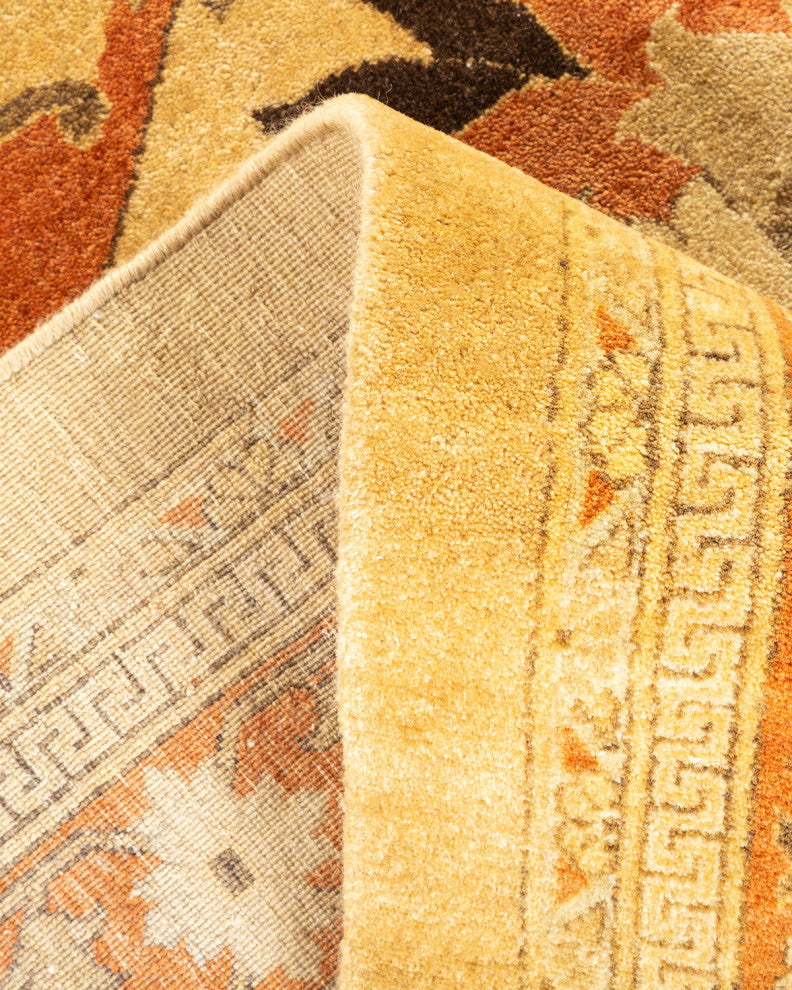Mogul, One-of-a-Kind Hand-Knotted Area Rug Yellow, 12'1"x17'8"