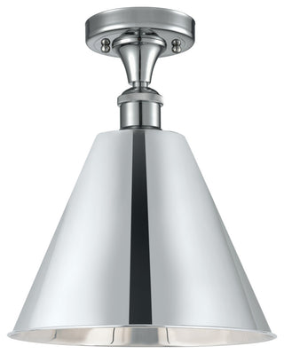 Ballston Cone Semi-Flush Mount, Polished Chrome, Polished Chrome