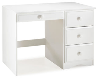 Essentials Writing Desk with Four Drawers, White