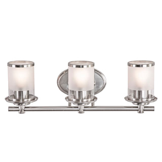 Essence 3-Light Bath, Satin Platinum