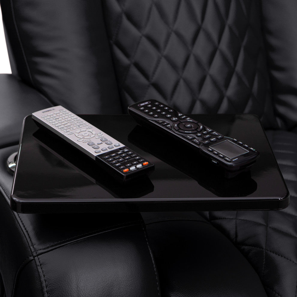 Seatcraft Capricorn Home Theater Seating, Black, Row of 3