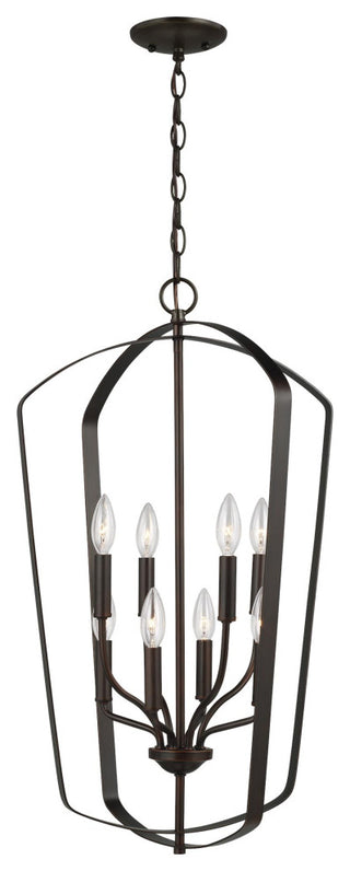 Romee Large 8-Light Hall/Foyer, Burnt Sienna