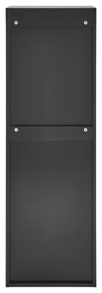 Annecy 15"Wx46"Hx12"D Linen Cabinet, Phantom Black