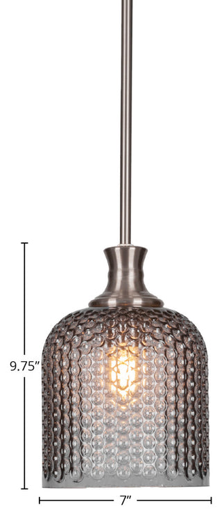 Zola 1-Light Stem Hung Pendant, Brushed Nickel