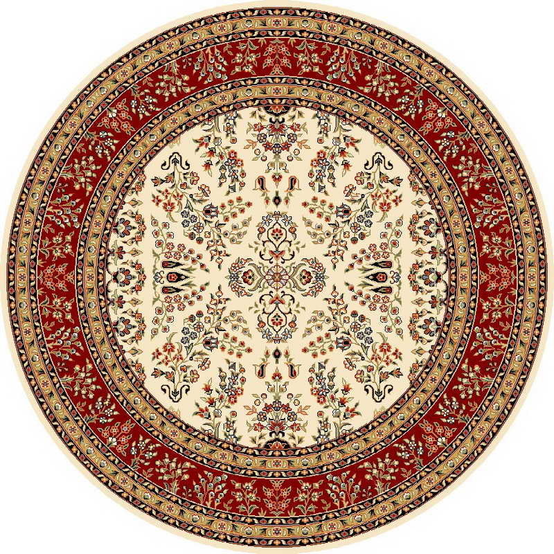 Safavieh Lyndhurst lnh331a Rug, Ivory/Red, 8'0" X 8'0"