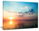 "Dramatic Sunset Cloudy Sky" Oversized Beach Canvas Artwork, 20"x12"