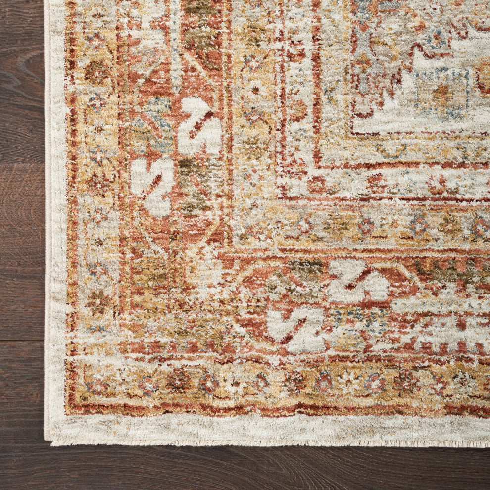 Nourison Home 5'3"x7'8" Petra Ivory Multicolor Area Rug