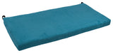 45"X19" Solid Microsuede Bench Cushion, Teal