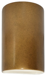 Ambiance, Small ADA Cylinder, Open Top & Bottom Wall Sconce, Antique Gold