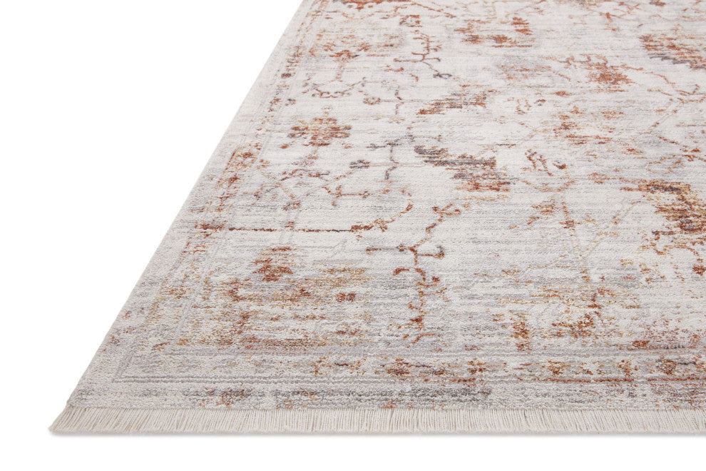 Loloi Bonney Silver / Sunset 18" x 18" Swatch Area Rug