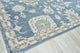 Museum Hand-Knotted Bamboo Silk and Cotton Navy Area Rug
