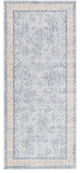 Unique Loom Light Blue Hickory Paris 2' 7 x 6' 0 Runner Rug
